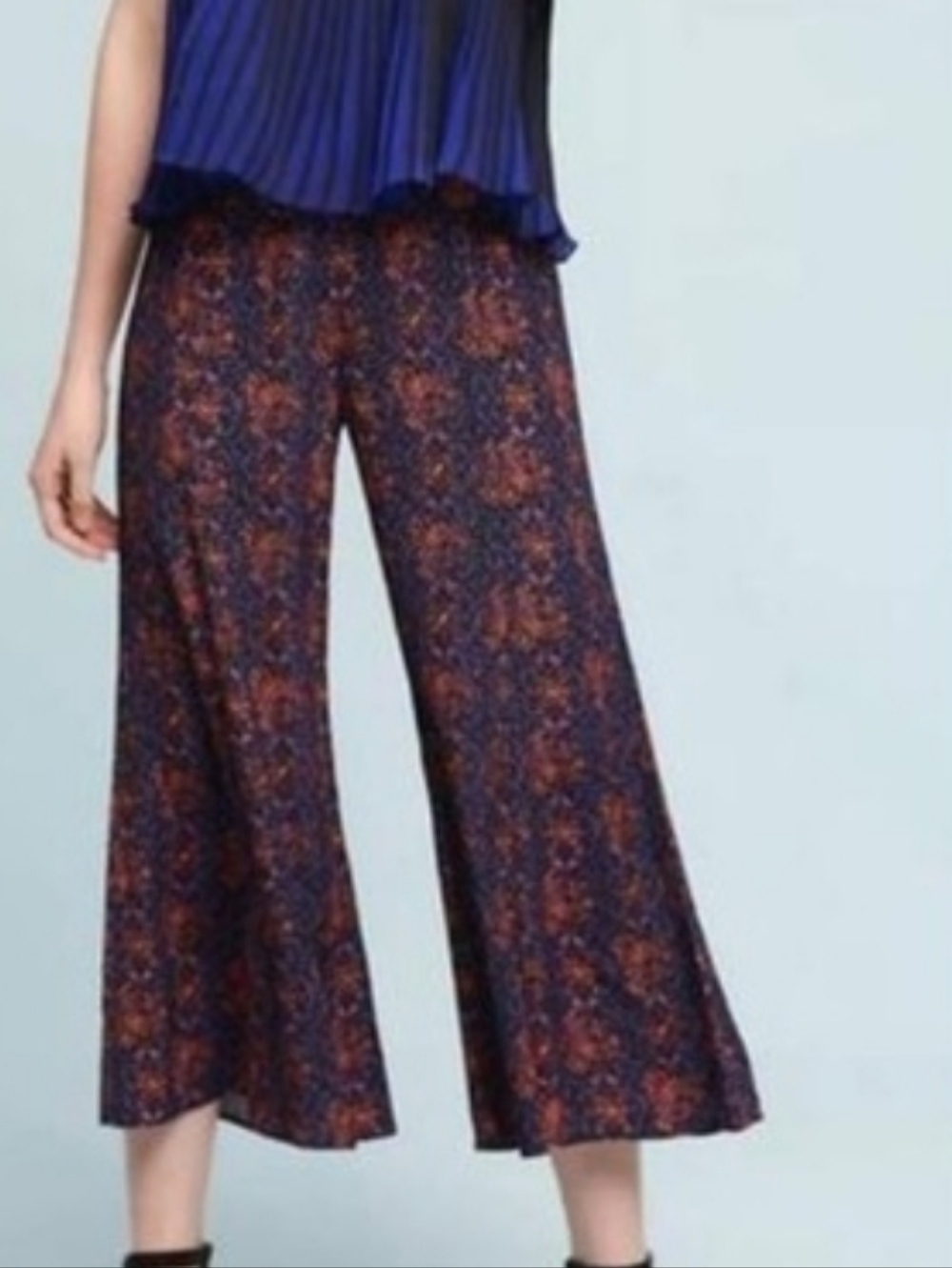Anthropologie Elevenses Tessie Cropped Pants 0